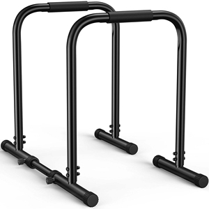 Barras Paralelas de Acero Ajustables en Altura, Plegables y Portátiles con Función Antideslizante para Ejercicios con Peso Corporal - Product Image 1