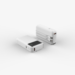 New 10000mAh Wall <b>Plug</b> in Mobile Power Bank with Cable 22.5W Fast Charging Power Bank - Product Image 1