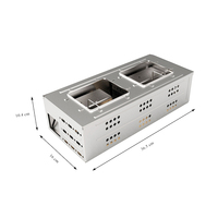 Boîtes à appâts pour rats à couvercle transparent, cage à souris en métal, piège à souris, cage à piège humaine, piège en métal