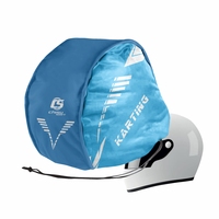 Couvre-casques de course unisexes personnalisés avec logo imprimé par transfert thermique pour karting en plein air, confortables, en polyester à séchage rapide