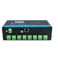 Gateway Modbus, Conversor de 8 Puertos RS485 a Fibra y Ethernet con Soporte para MQTT, HTTP, WebSocket, Servidor Serial Industrial
