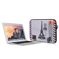 Fabrication de gros personnalisé 10-15 pouces Sublimation impression isolée lavable néoprène fermeture éclair sac pour ordinateur portable sac pochette pour ordinateur portable