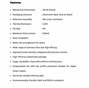 Luminaria Arquitectónica LED de la Serie COB Estándar Avanzada FL18COB3030 Blanco Cálido 90+ CRI Diseñada para una Iluminación Excepcional - Product Image 4