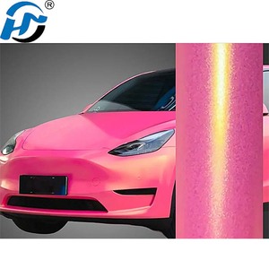 PET Gold <span class=keywords><strong>Pink</strong></span> Diamond Color Shift Vinilo Wrap <span class=keywords><strong>Roll</strong></span> 5ftx60ft Autoadhesivo PVC Decal Car Body Protection Films - Product Image 3