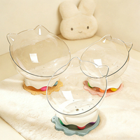 Adorable Lit pour Chat en Forme de Capsule Spatiale, Grotte Transparente en Plastique, Interactif, Écologique, Léger, Toutes Saisons, avec Boule Tournante