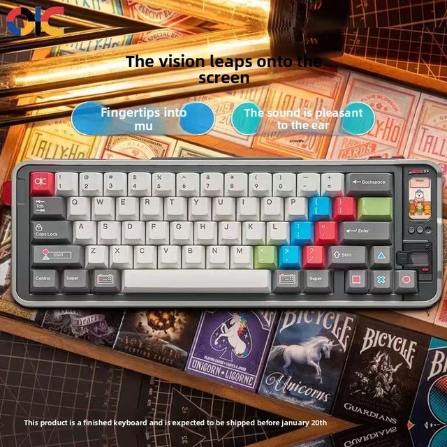 Qwertykeys QK65MK3 Three-Mode Mechanical Keyboard 65% Metal Wireless 2.4G for Gaming Customizable Desktop Keyboards
