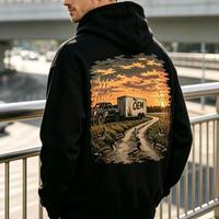 Fabricant professionnel de sweats à capuche pour sweats à capuche graphiques fabriqués en gros avec impression DTF par transfert thermique