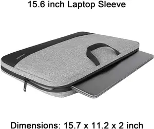Ince laptop çantası erkekler için 15.6 inç darbeye dayanıklı iş evrak çantası kadın evrak çantası dizüstü bilgisayar kılıfı kılıfı çanta dizüstü bilgisayar
