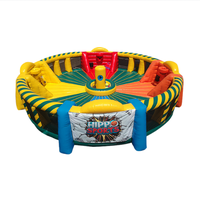 Jeu de sport interactif gonflable commercial 4 6 8 joueurs Hungry Hippo Chow Down Party Rental