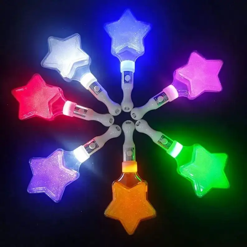 YYPD Led yıldız parlak çubuk kolye aydınlık sopa parti festivaller için yanıp sönen ışık oyuncaklar malzemeleri yanıp sönen tüp konser parti doğum günü