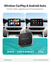 Ottocast Taşınabilir Kablosuz CarPlay AI Kutusu Android 13 4+64GB RAM/ROM Çift Bantlı Wi-Fi Genişletilebilir Hafıza Bluetooth Evrensel Araç