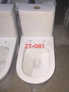 Toilette de salle de bain moderne en une seule pièce à double chasse Cuvette de WC en céramique avec placard à eau <span class=keywords><strong>Commode</strong></span> sanitaire élégante - Product Image 4