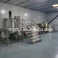 DZJX Détergent liquide à petite échelle Ligne de production complète Usine 200L 1000L Mélangeur de savon liquide Sac Shampooing pour cheveux Faisant la machine