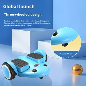 Trottinettes électriques pour enfants, planches auto-équilibrantes intelligentes avec commande vocale Bluetooth AI, <span class=keywords><strong>hoverboard</strong></span> électrique à <span class=keywords><strong>trois</strong></span> <span class=keywords><strong>roues</strong></span> M8 - Product Image 4