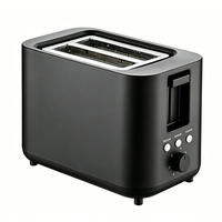 Grille-pain 3 tranches 600-700W avec contrôle de brunissage et bouton d'annulation 220-240V pour petit-déjeuner domestique