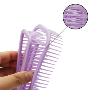 <span class=keywords><strong>Denman</strong></span>-cepillo de <span class=keywords><strong>pelo</strong></span> húmedo para peluquería, cerdas de enredos de <span class=keywords><strong>pelo</strong></span> <span class=keywords><strong>rizado</strong></span> de plástico personalizado, masaje suave, marca privada - Product Image 4