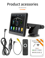 Autoradio MP5 X500W 7 pouces, écran tactile 2.5D, CarPlay sans fil, Android Auto, Bluetooth, lecteur multimédia