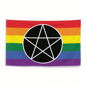 ธงรุ้งรุ่นใหม่ปี 2023 ขนาด 150x90 ซม. ธงกีฬา ธงพาณิชย์ ขนาดและดีไซน์ตามสั่ง ธง LGBT ลายดาว ธงความรัก ความรักคือความรัก ธงราคาประหยัดขนาด 3x5 ฟุต - Product Image 4