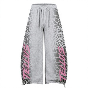 Nouvelle Arrivée – Pantalon de Survêtement Homme Élégant et Ample, Taille Élastique, Jambes Larges, en Toile Imperméable, Style Sport Formel Double Personnalisé - Product Image 1