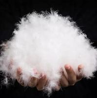 Duvet d'oie blanc pur lavé, matières premières plume pour doudoune