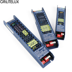 ไดรเวอร์ LED ควบคุมความสว่างสี่ระดับ 12V/24V IP20 สำหรับใช้งานภายในอาคาร แรงดันคงที่ สำหรับไฟตู้ - Product Image 1