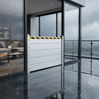 Barrière anti-inondation en alliage d'aluminium étanche certifiée TUV de pointe pour portes de parkings souterrains