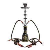 Aksesoris Rokok Grosir Hookah Arab Portabel 54cm Shisha Hookah dengan 4 Selang