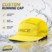 Casquettes et chapeaux unisexes personnalisés pour le sport et le plein air, légers, à séchage rapide, 5 panneaux, pour le camping, le surf et la course à pied, vente en gros