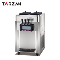 Machine à fabriquer de la crème glacée, outils commerciaux pour la fabrication de crème glacée, machine à crème glacée verticale à trois têtes de 18-22 L avec revêtement en acier inoxydable