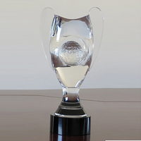 Trophée cadeau nouveau design Trophée commémoratif sportif Trophée boule de verre cristal