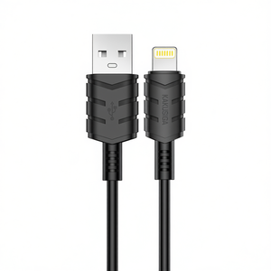 Câble de charge et de synchronisation Kakusiga Lightning 2m 2.4A Noir - Product Image 3