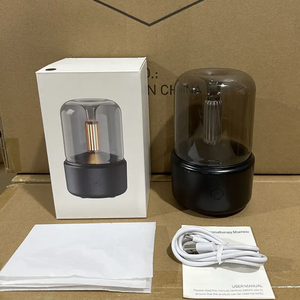 Humidificador de luz de vela USB, medidor de recarga de agua pulverizada portátil, atomizador de luz nocturna silenciosa, purificador de aire doméstico - Product Image 3