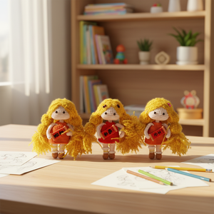 ตุ๊กตาเจ้าหญิงถักโครเชต์ทำมือจากผ้าฝ้าย ตุ๊กตาถักนุ่มนิ่มน่ารักสำหรับเด็กผู้หญิง ตุ๊กตาอามิกุมิขนนุ่ม ของสะสมตกแต่งบ้าน มีหลายตัวละคร - Product Image 2