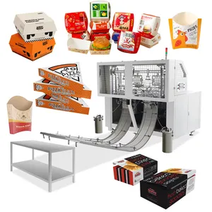 Bandeja de papel automática eficiente para caixas de alimentos, máquinas para fazer bolos, desenhos animados, caixas de pizza, máquinas para levantar