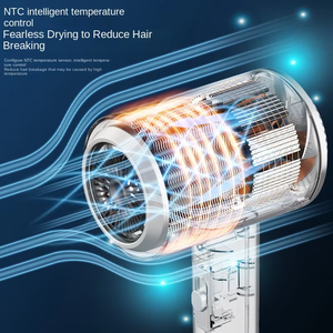 Asciugacapelli Ionico Silenzioso da 2200W con Tecnologia di Riduzione del Rumore, Pronto per il Salone, Ideale per Appartamenti, Dormitori e Styling Mattutino - Product Image 5