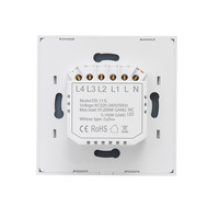 86type Eu/UK Standard électrique maison hôtel google zigbee 4 gang Wifi Smart Switch APP Touch Glass panel Wall Smart Switch