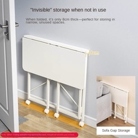 Mesa Plegable Multiusos, Escritorio para Computadora, Mesa de Comedor Móvil, Mesa de Estudio para el Hogar, Apartamentos de Alquiler, Mesa Plegable de Tablero de Densidad Media (MDF)