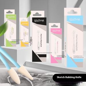 Tekensets met plastic schetsmes, schuurspons en gum met sponskop voor het benadrukken van details en het verblenden van tekeningen - Product Image 6