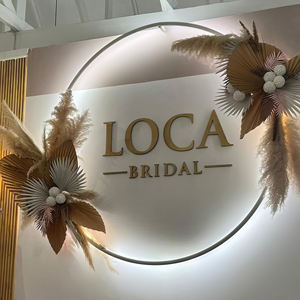 Publicidad de metal negro para exteriores, corte por láser para interiores, letrero acrílico retroiluminado personalizado, logotipo LED, tienda, salón - Product Image 3