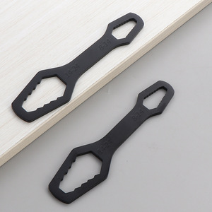 Double-Ended Open End <b>Wrench</b> 14-24 Mm Serrated Jaw Metric Steel Frosted Surface For Diy Use - Product Image 1