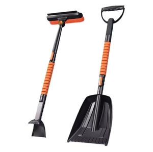 5 trong 1 cao cấp Eva chống đóng băng xử lý 360 độ xoay đánh răng đầu xe kính chắn gió Kính thiên văn tuyết bàn chải Băng <span class=keywords><strong>scraper</strong></span> - Product Image 1