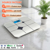 Balance numérique de haute précision 180 kg avec écran LCD, pèse-personne électronique pour la surveillance de la santé à domicile