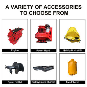 Mesin Pemancang Tiang Pancang Putar Tipe Kecil Hidrolik Penuh yang Dipasang pada Excavator 30m - Product Image 4