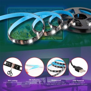 Bộ Đèn Nền TV RGB Linh Hoạt 5050 DC5V IP65, Dải Đèn Led USB Điều Khiển Bằng Ứng Dụng Răng Xanh - Product Image 3