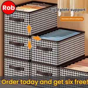 Caja de Almacenamiento Plegable Minimalista de Tela No Tejida, Resistente al Polvo y al Desgaste, <span class=keywords><strong>para</strong></span> Organización de <span class=keywords><strong>Ropa</strong></span> - Product Image 1