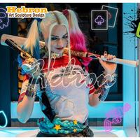 En stock, vente flash, buste en résine de Joker et Harley Quinn de Suicide Squad, figurine d'anime pour collection