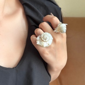 CAIOOCHE Bijoux de mode en gros style bohème océanique, <span class=keywords><strong>bague</strong></span> grande et empilable faite à la main en coquillage naturel vintage, cadeau pour <span class=keywords><strong>femme</strong></span> pour toutes occasions - Product Image 3
