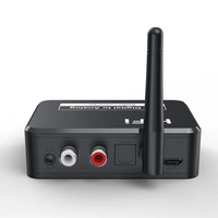 BT 5.0 alıcı U Disk dijital Analog ses dönüştürücü Spdif Fiber optik için 3.5MM AUX 2 RCA araç kiti amplifikatör hoparlör