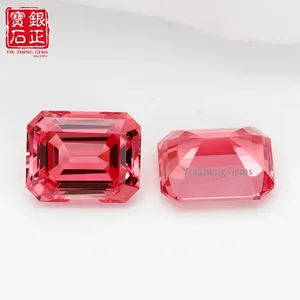 Yinzheng หินแซฟไฟร์ปลูกสังเคราะห์แพดพาราเดชที่ผ่านการรับรองจากมรกต - Product Image 6