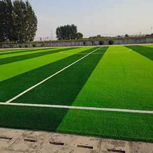 Wholesale Green Artificial Plastic Carpet Grass Kindergarten Football Field Enclosure PE Outdoor Soccer Soccer Field Turf